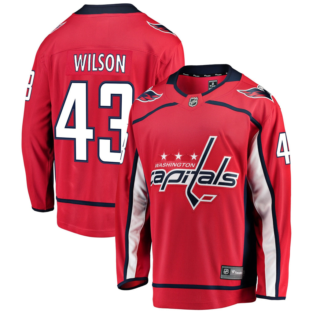 Washington Capitals Tom Wilson Red Home Breakaway Player Hockey Jersey