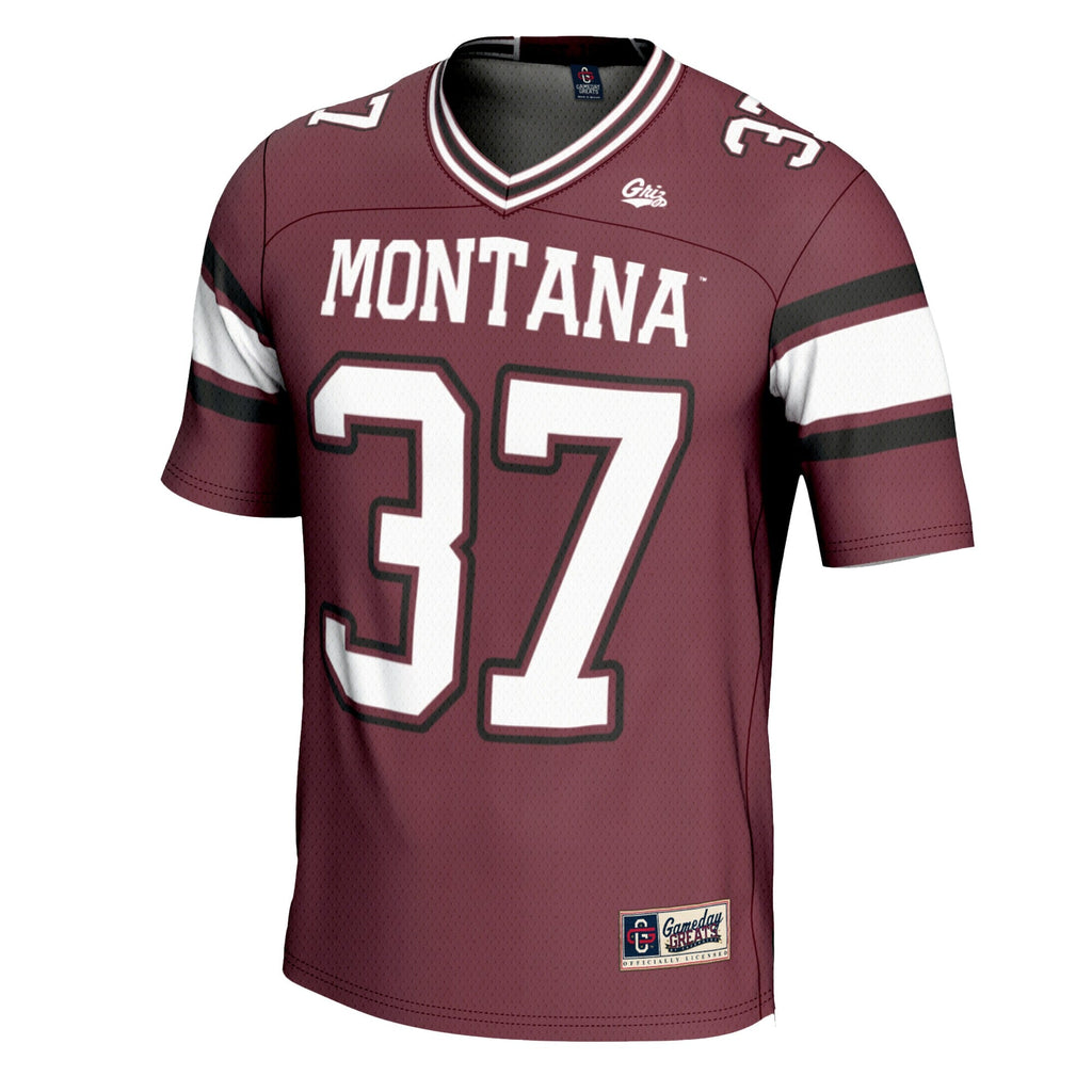 #37 Maroon Montana Grizzlies Football Jersey