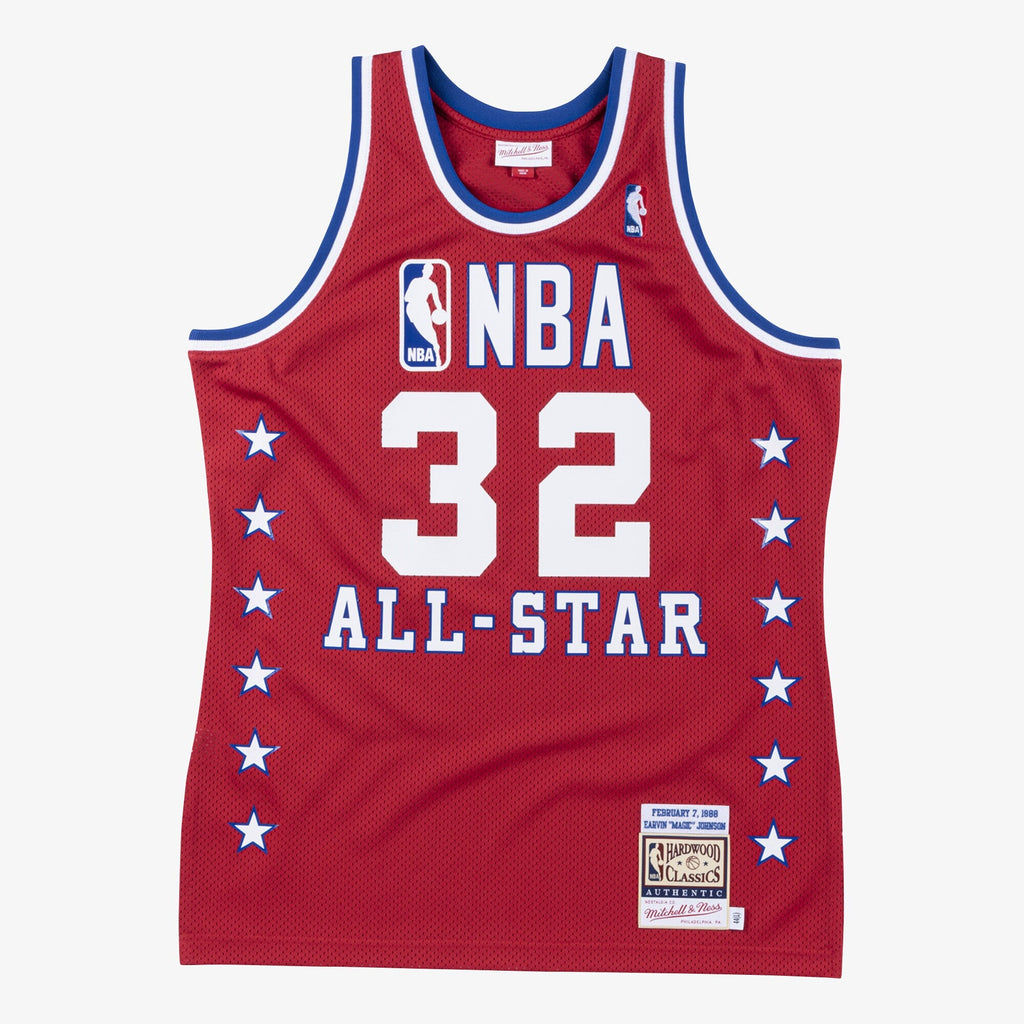 NBA All-Star West Jersey Magic Johnson 1988