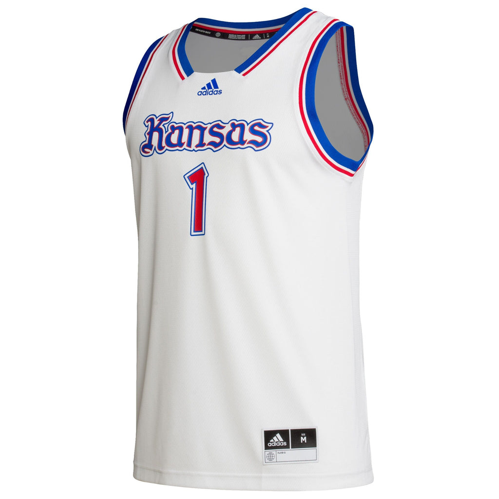 #1 White Kansas Jayhawks Alternate Swingman Jersey