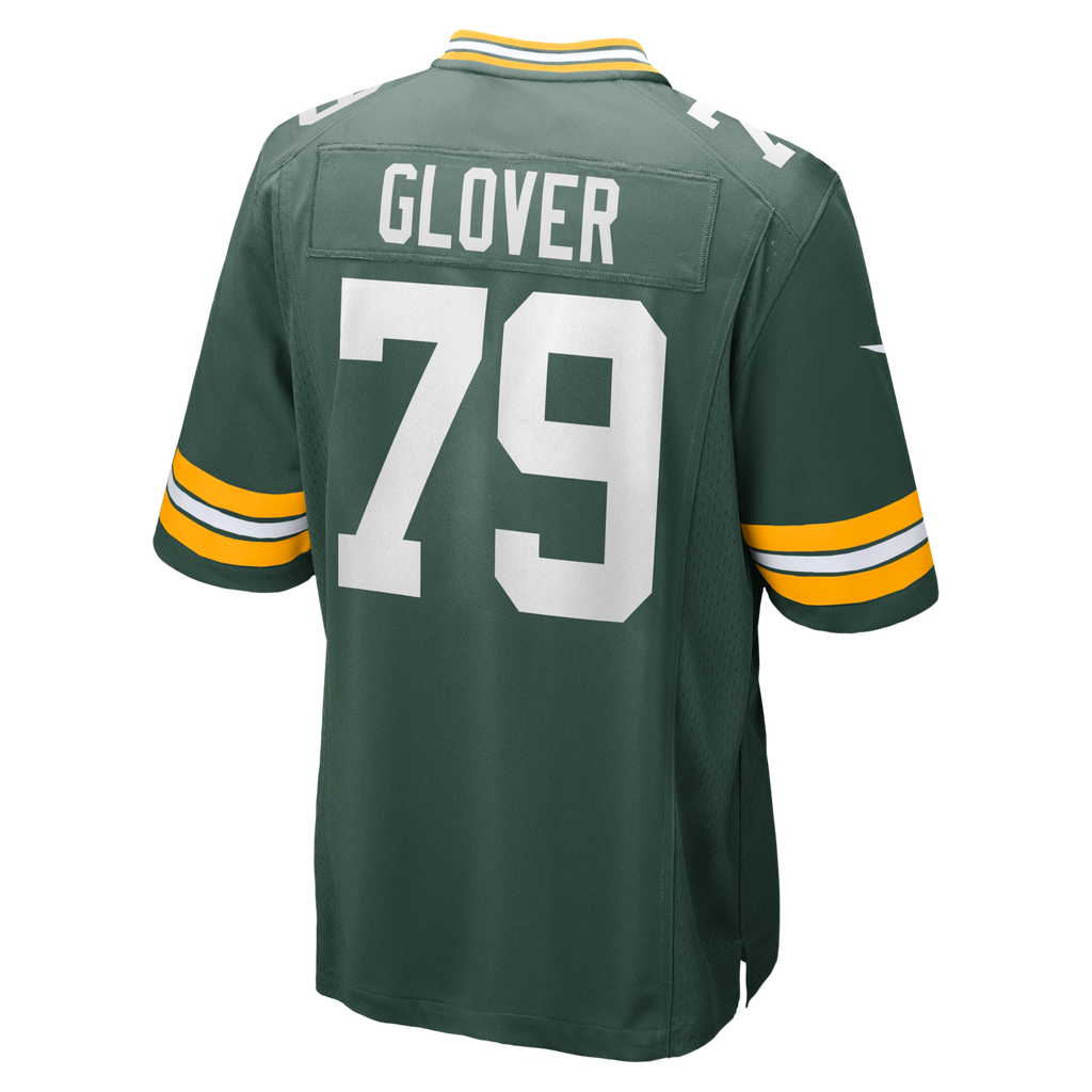 Green Bay Packers Travis Glover Green Game Football Jersey
