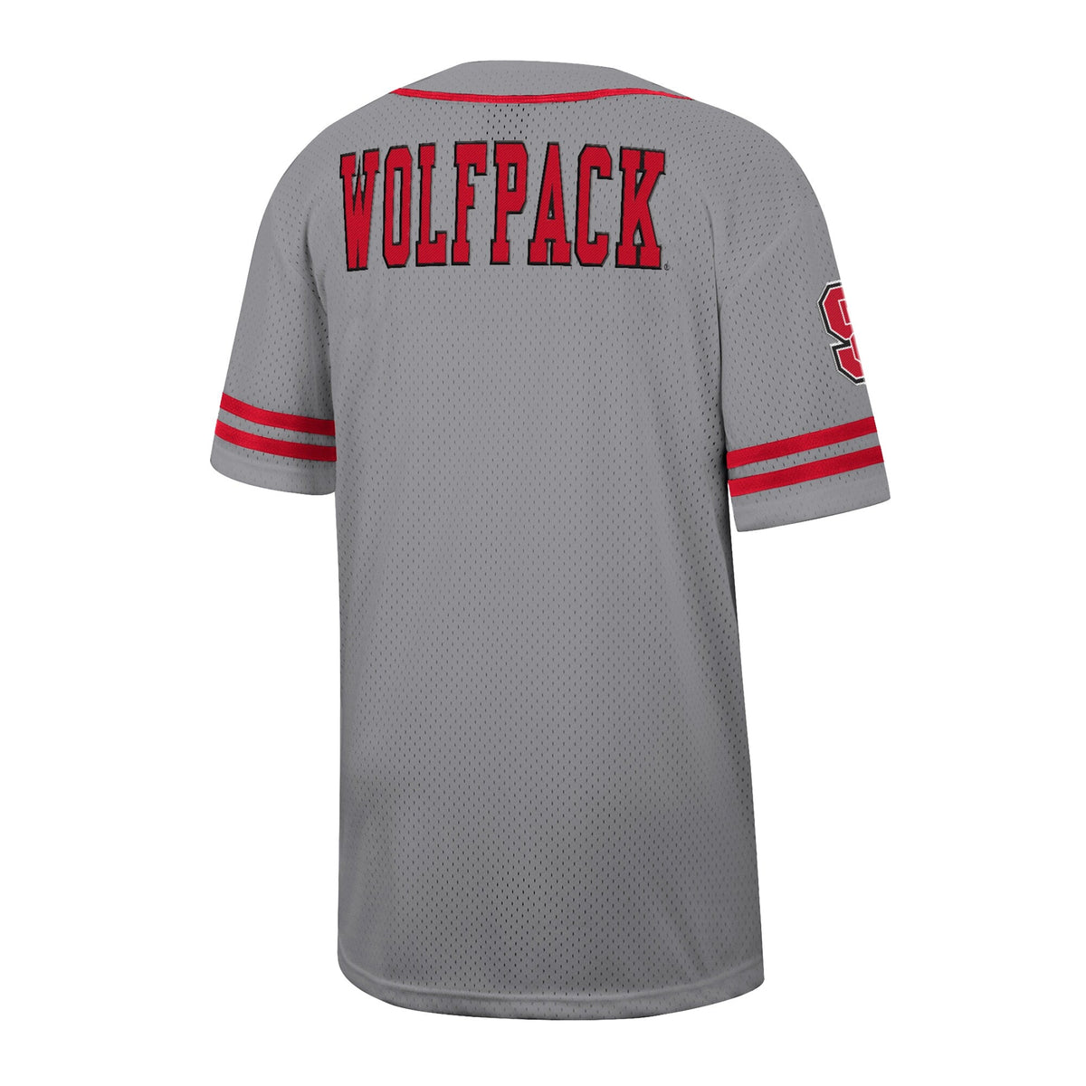 Gray NC State Wolfpack Free Spirited Baseball Jersey