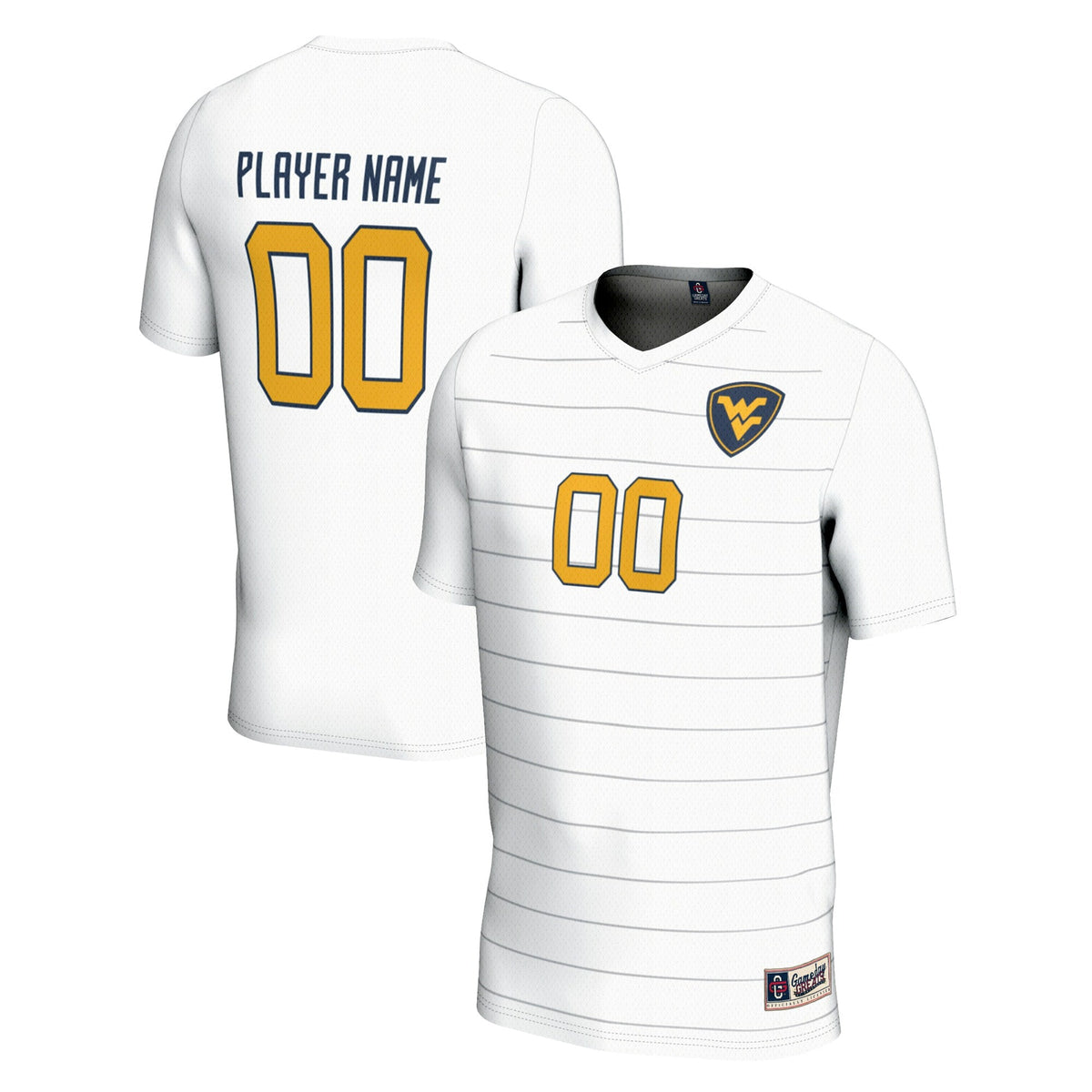 West Virginia Mountaineers Pick-A-Player NIL Lightweight Soccer Jersey - White