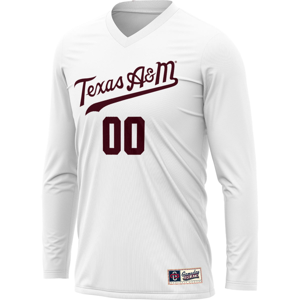 Texas A&M Aggies NIL Pick-A-Player Lightweight Volleyball Jersey - White
