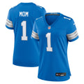 Detroit Lions Number 1 Mom Blue Game Football Jersey