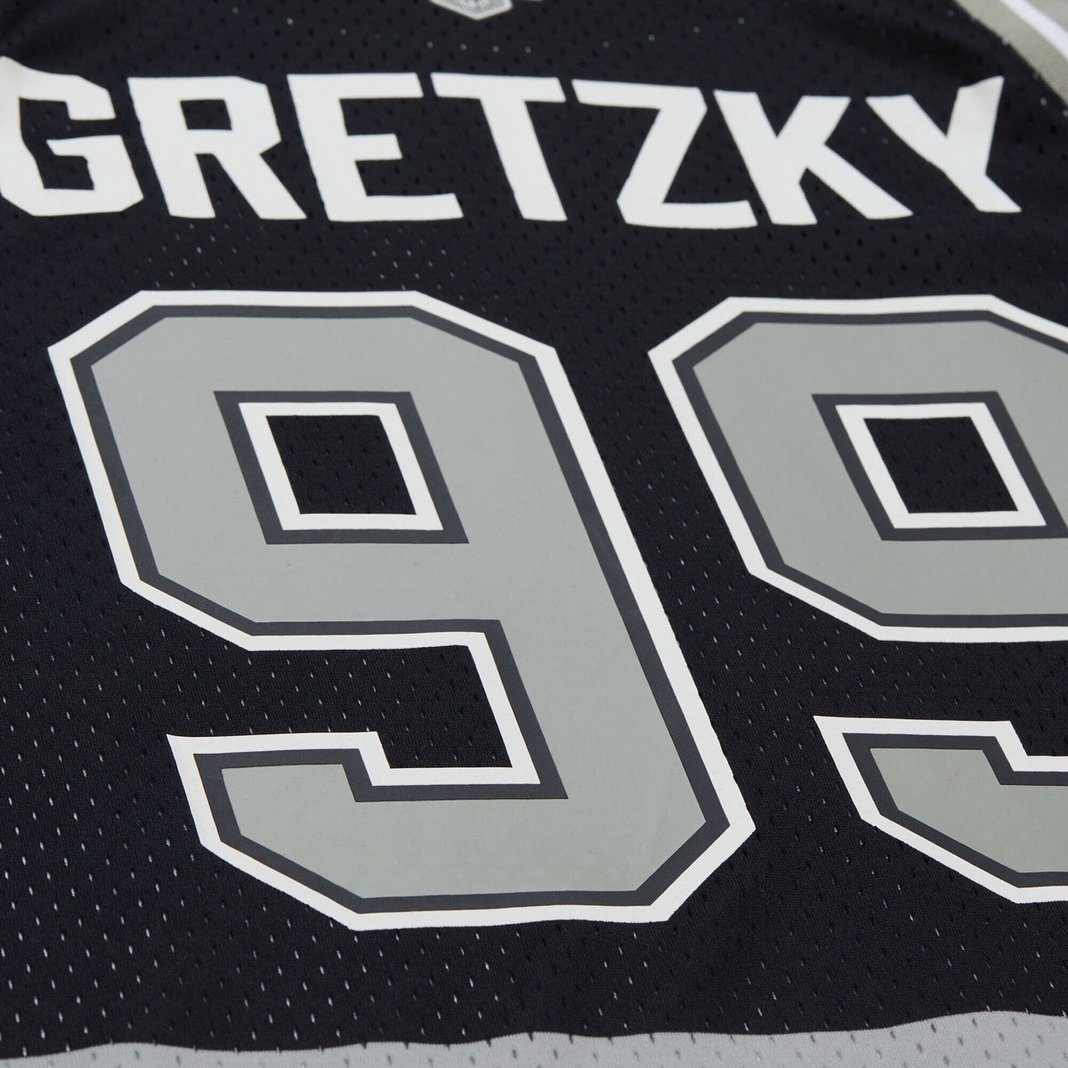 Los Angeles Kings Wayne Gretzky Black Maxxed Out Fashion Basketball Jersey