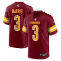 Washington Commanders Will Harris Burgundy Team Game Football Jersey
