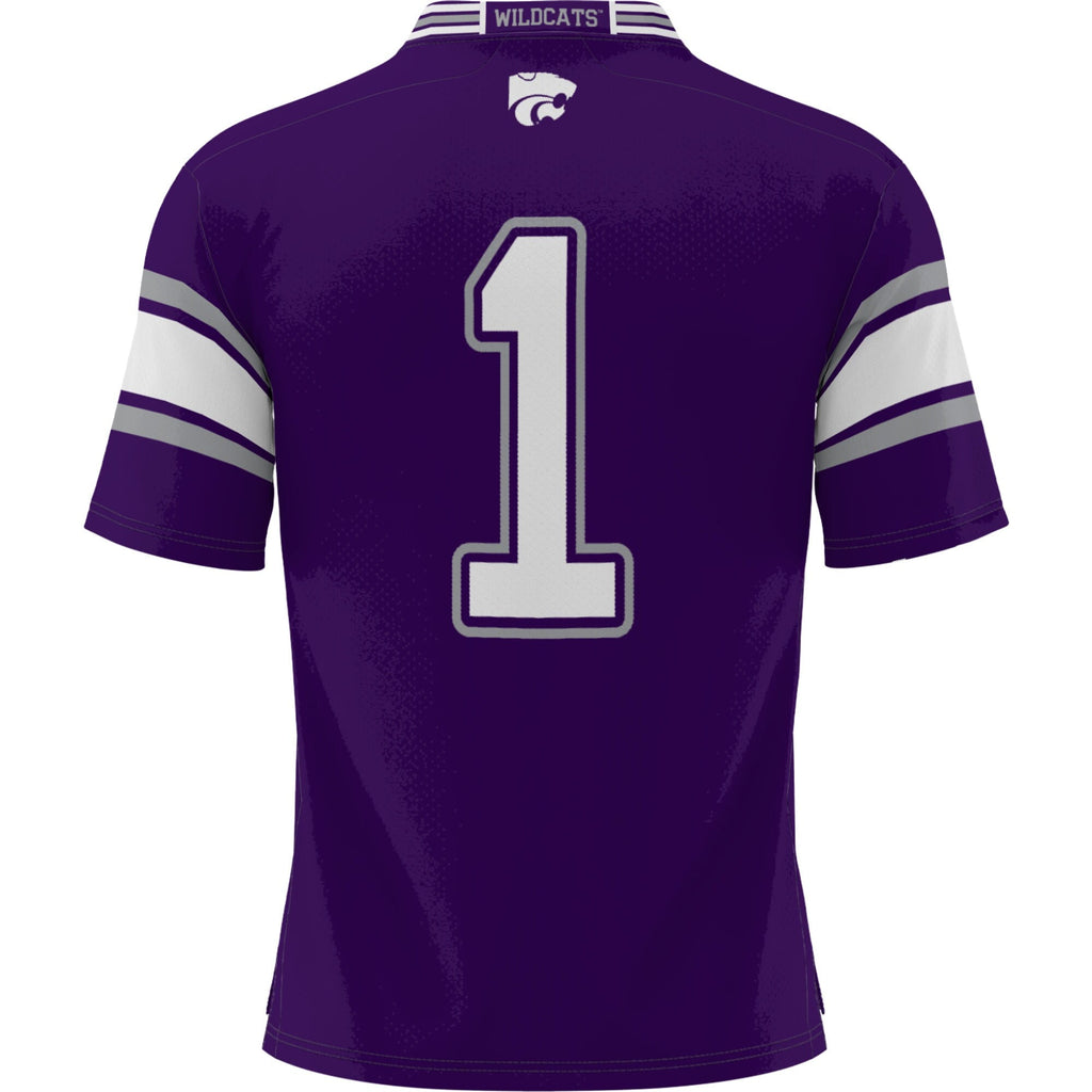 #1 Purple Kansas State Wildcats Football Jersey