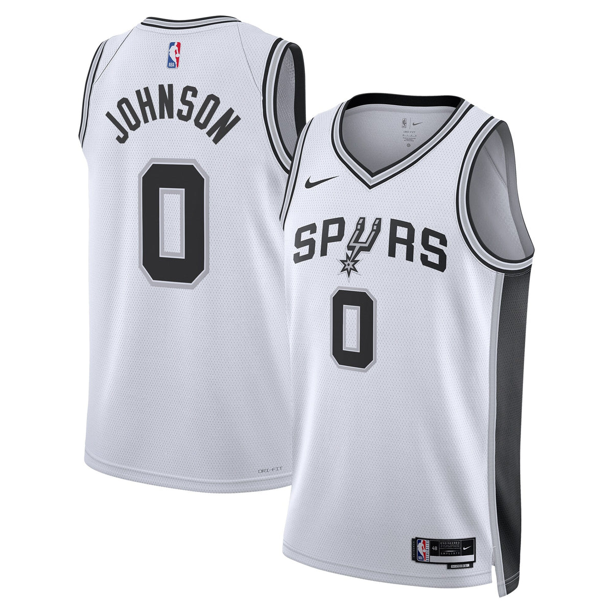 San Antonio Spurs Association Edition Swingman Jersey - White - Keldon Johnson
