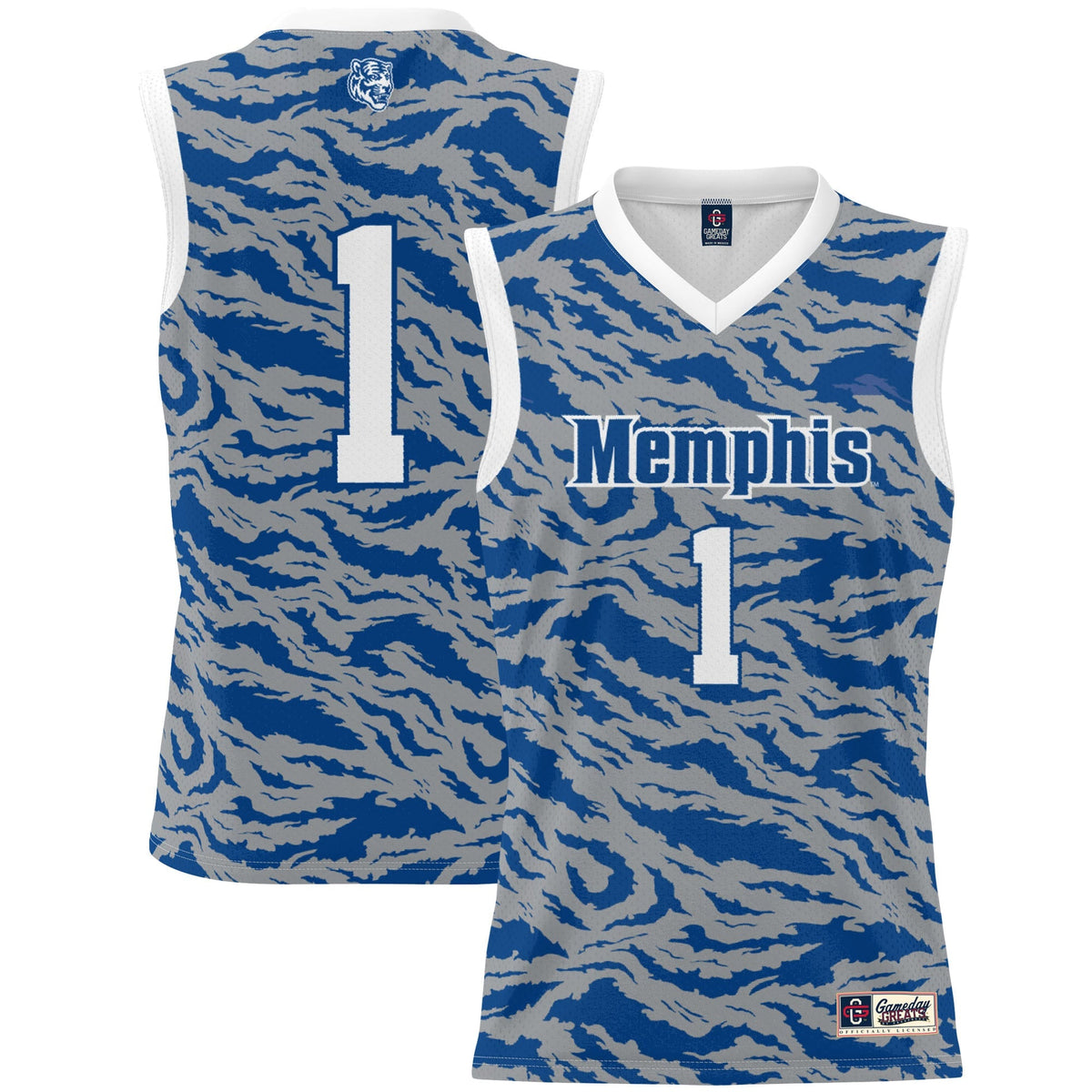 #1 Memphis Tigers Lightweight Basketball Jersey - Royal