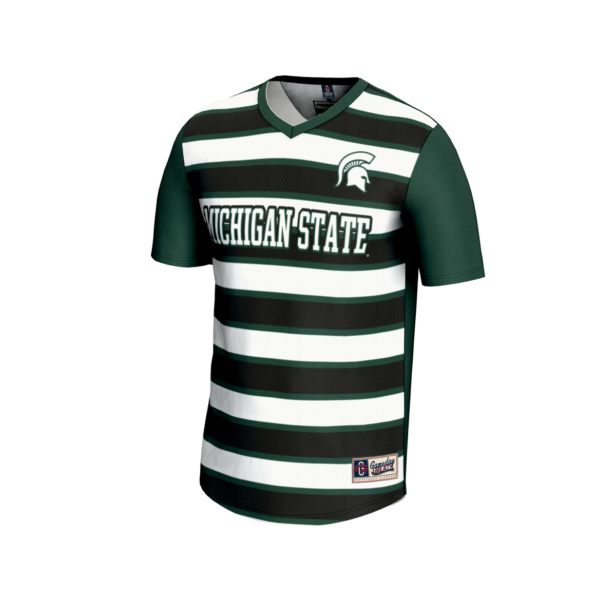 #1 Michigan State Spartans Lightweight Soccer Fashion Jersey - Green