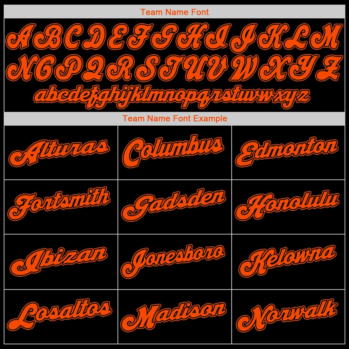 Custom Baseball Jersey - Black Orange-Black