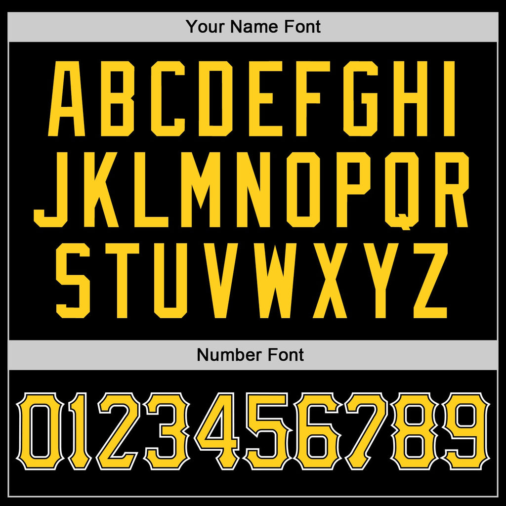 Custom Basketball Jersey - Black Gold-White Round Neck Rib-Knit