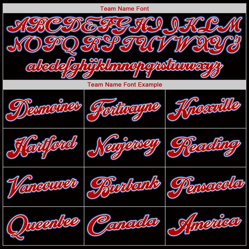 Custom Basketball Jersey - Black White-Red Throwback - Style Black0258
