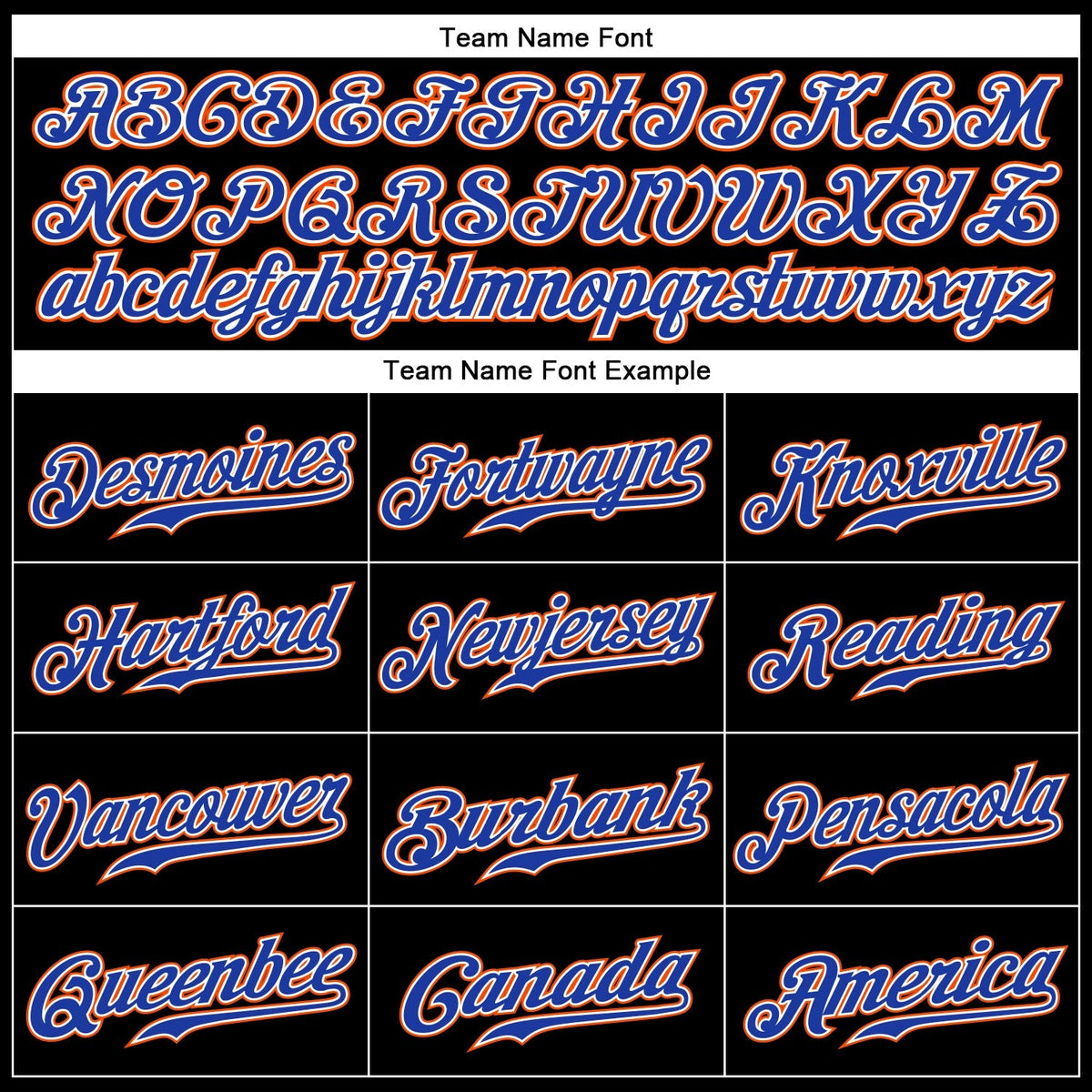 Custom Baseball Jersey - Black Royal-Orange