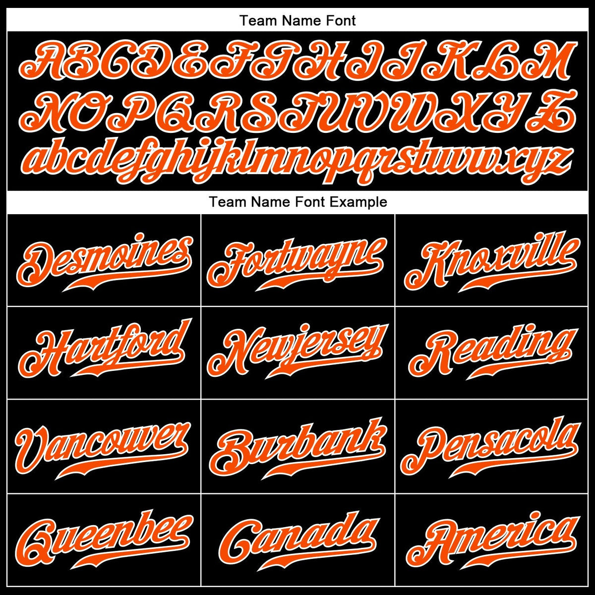 Custom Baseball Jersey - Black White Pinstripe Orange-White