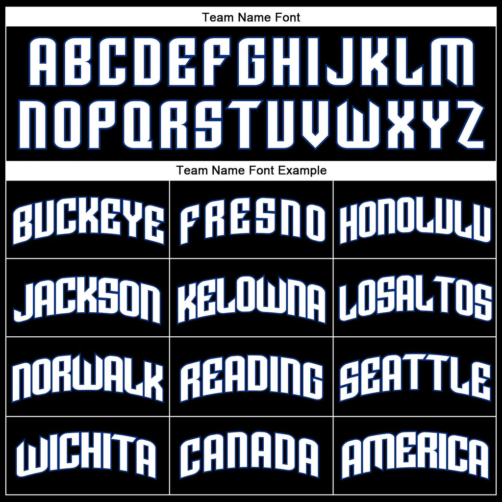 Custom Basketball Jersey - Black White Pinstripe Royal-White - Style Black0491
