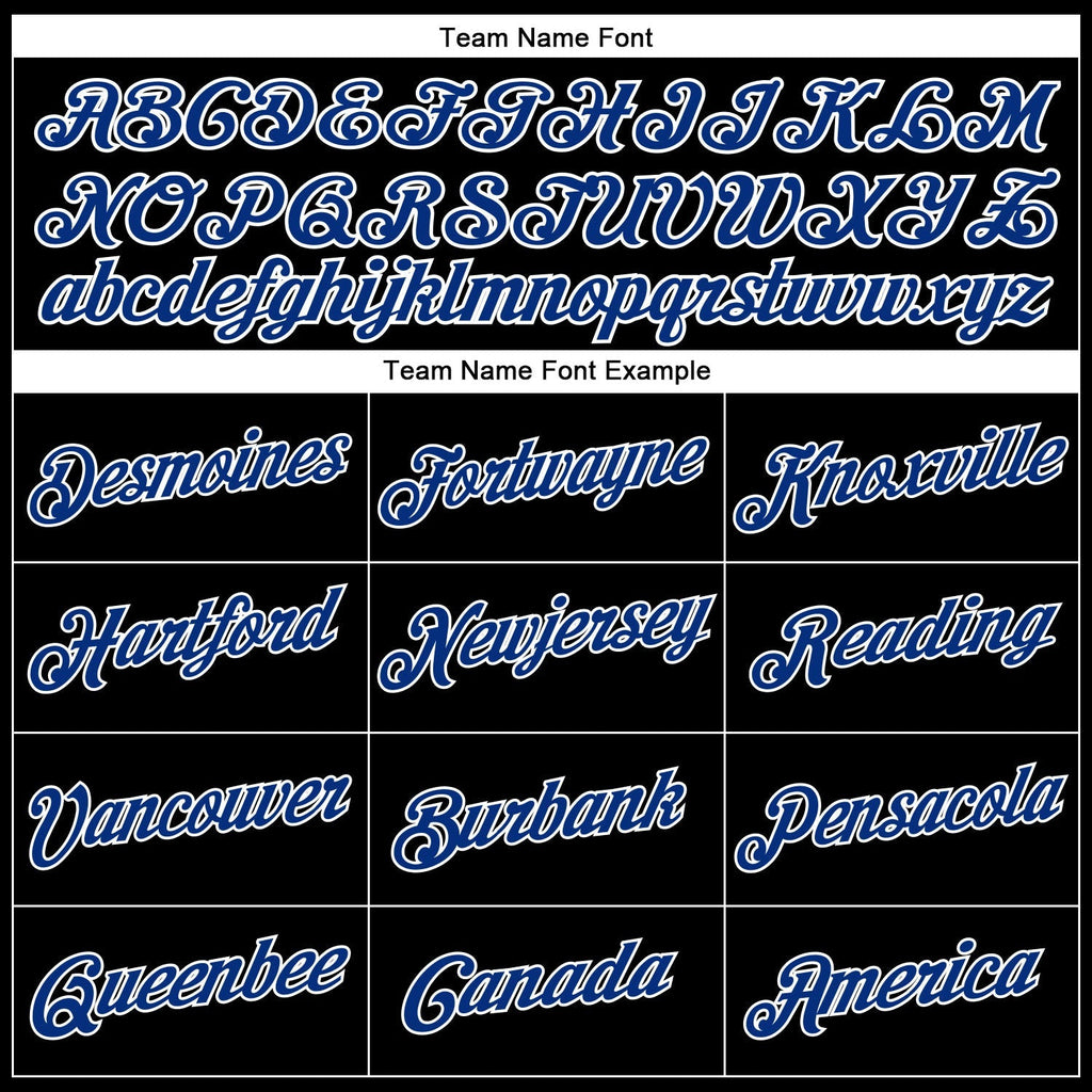 Custom Basketball Jersey - Black White Pinstripe Royal-White - Style Black0503