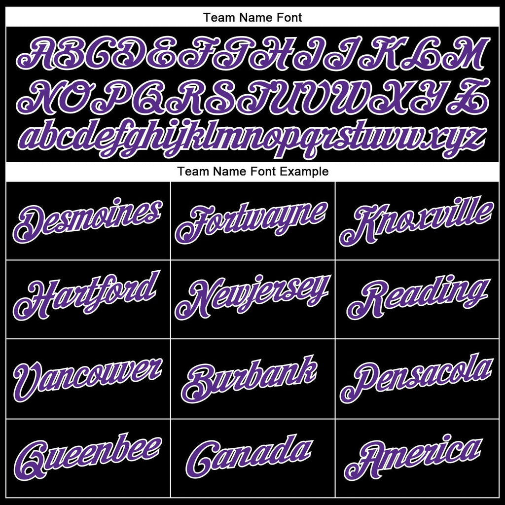 Custom Basketball Jersey - Black White Pinstripe Purple-White - Style Black0504