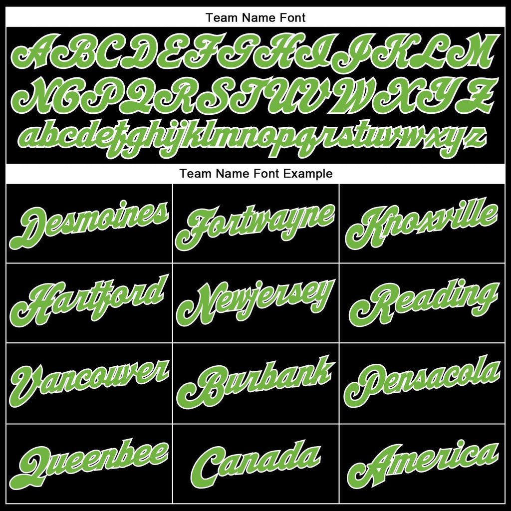 Custom Basketball Jersey - Black White Pinstripe Neon Green-White