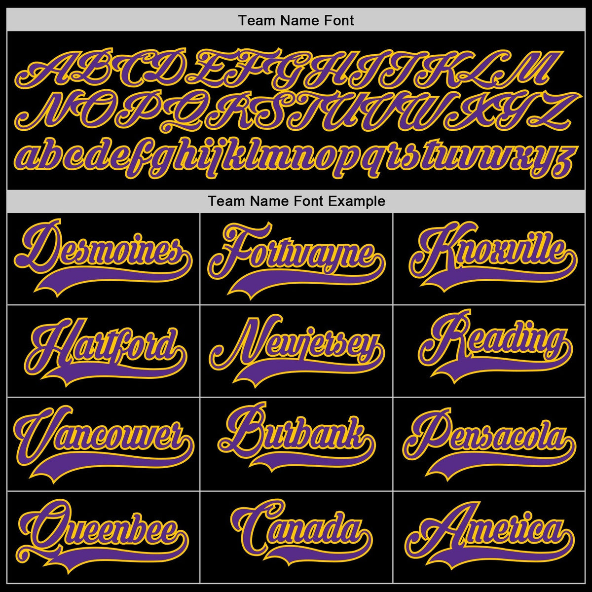 Custom Baseball Jersey - Black Purple-Gold