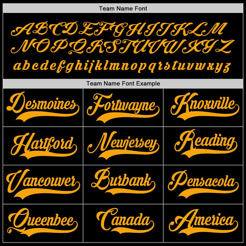 Custom Hockey Jersey - Black Gold