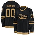 Custom Hockey Jersey - Black Old Gold