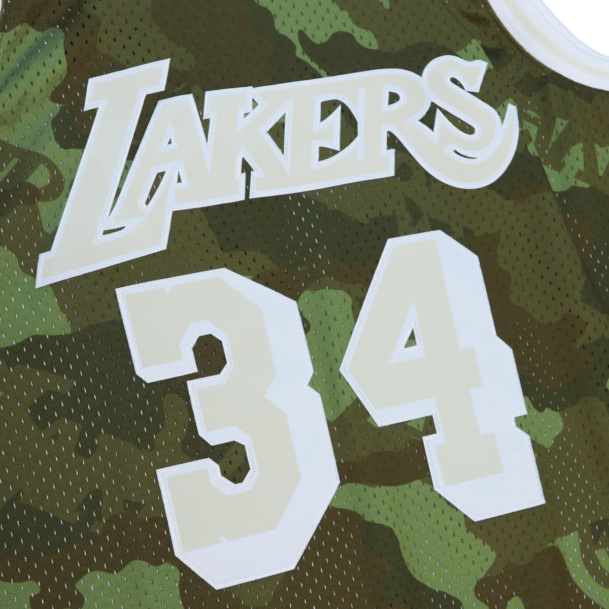Los Angeles Lakers NBA Shaquille O'Neal Ghost Green Camo Swingman Jersey