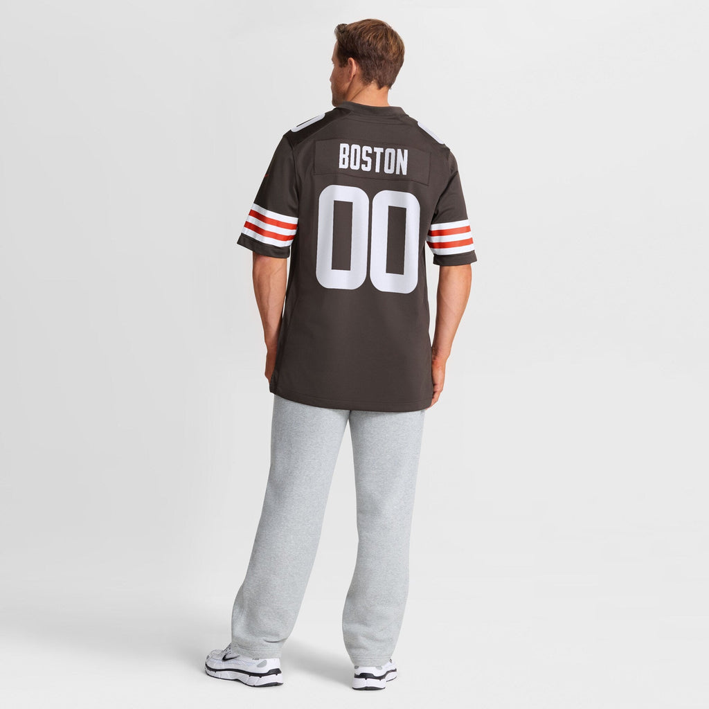 Cleveland Browns Denzel Boston Brown Game Football Jersey