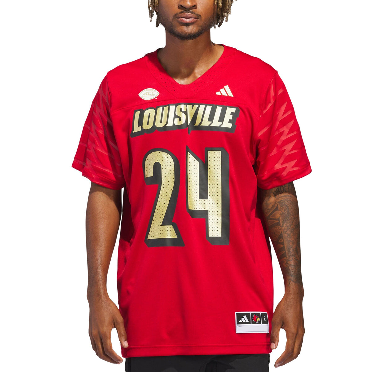 #24 Red Louisville Cardinals Alternate Premier Strategy Jersey
