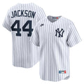 New York Yankees Reggie Jackson White Throwback Cooperstown Collection Limited Baseball Jersey