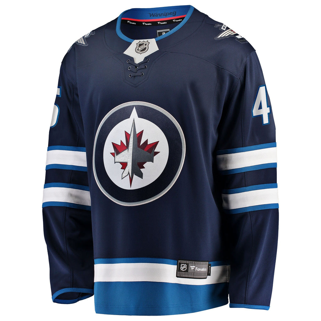 Winnipeg Jets Cole Koepke Navy Home Breakaway Hockey Jersey