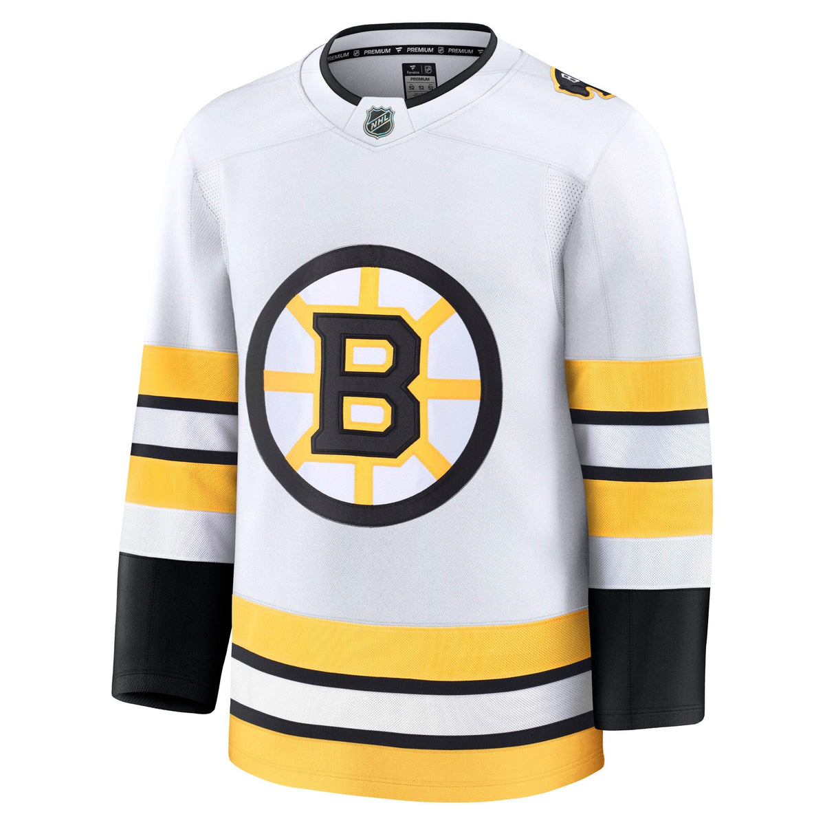 Boston Bruins White Away Premium Jersey - Style 203133886