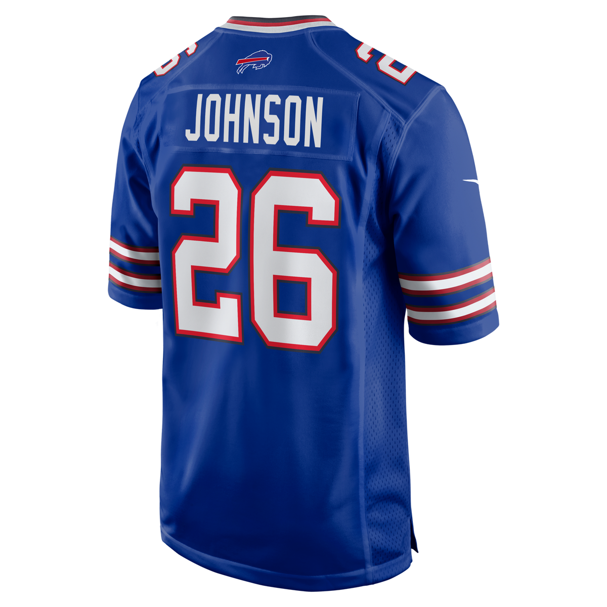 Buffalo Bills Ty Johnson Royal Team Game Football Jersey