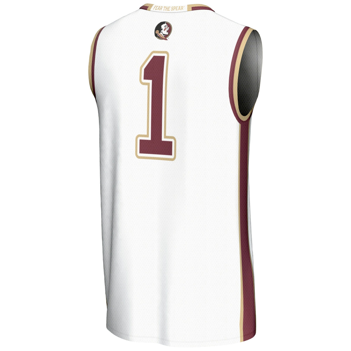 #1 Florida State Seminoles Lightweight Basketball Jersey - White