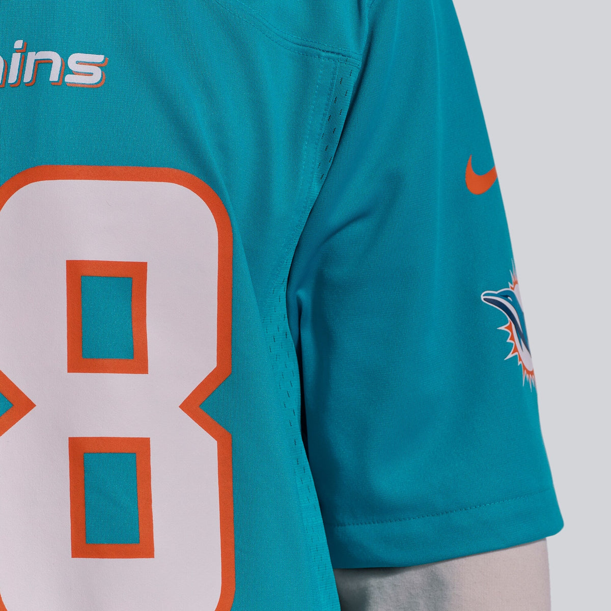 Miami Dolphins Devon Achane Aqua Player Game Football Jersey