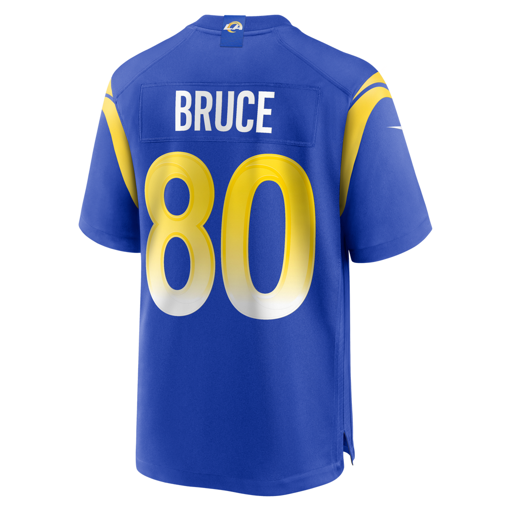Los Angeles Rams Isaac Bruce Royal Game Retired Player Football Jersey