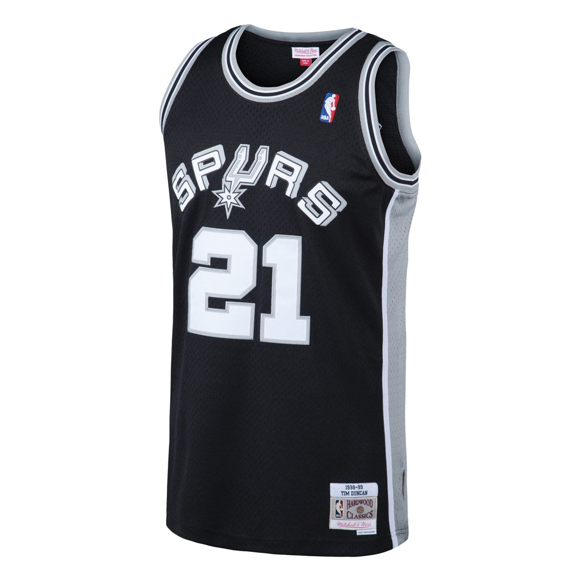Tim Duncan Black San Antonio Spurs 1998-99 Hardwood Classics Swingman Jersey