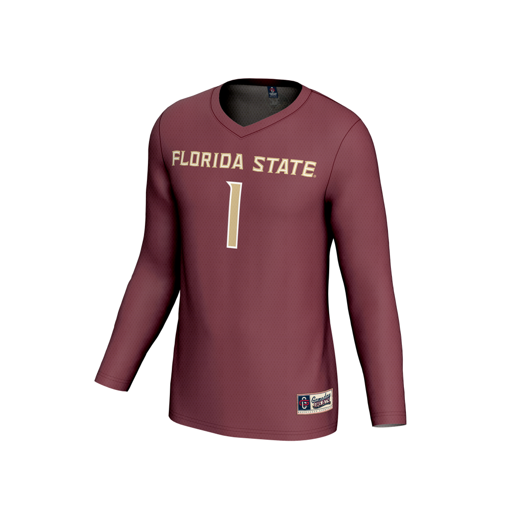 #1 Florida State Seminoles Collegiate Volleyball Fashion Jersey - Garnet