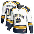 Notre Dame Fighting Irish Lightweight Hockey NIL Pick-a-Player Fashion Jersey - White