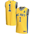 #1 North Carolina A&T Aggies Lightweight Basketball Jersey - Gold