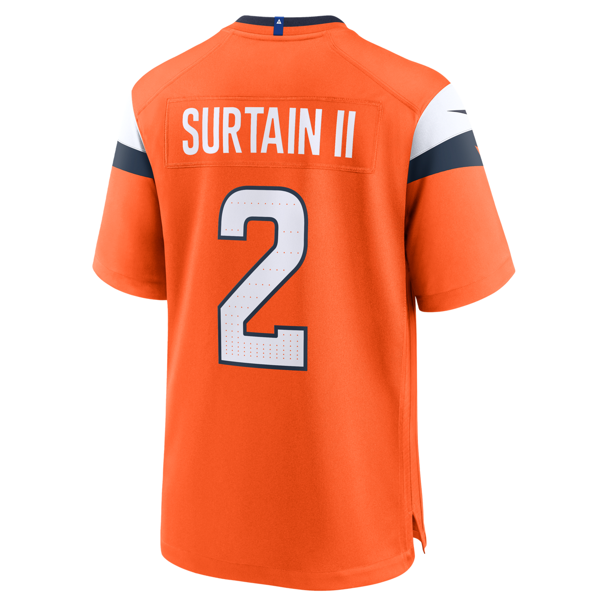 Denver Broncos Patrick Surtain II Orange Team Game Football Jersey