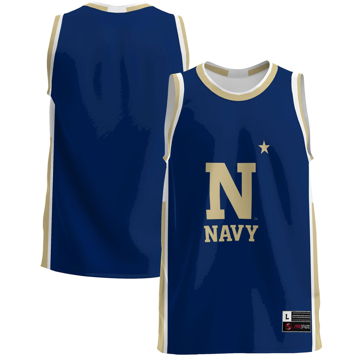 Navy Midshipmen Lightweight Basketball Jersey - Blue