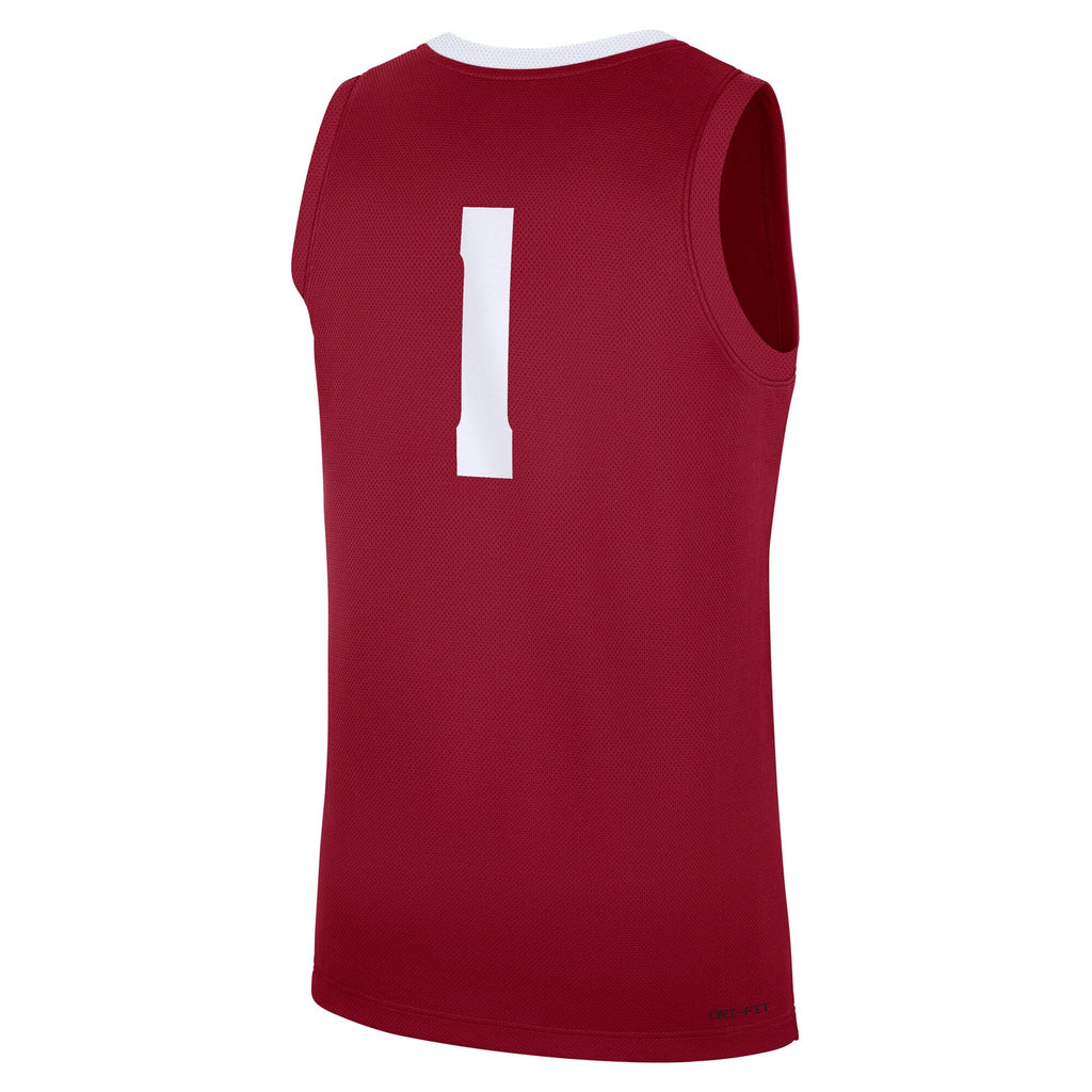 #1 Alabama Crimson Tide Road Replica Jersey - Crimson