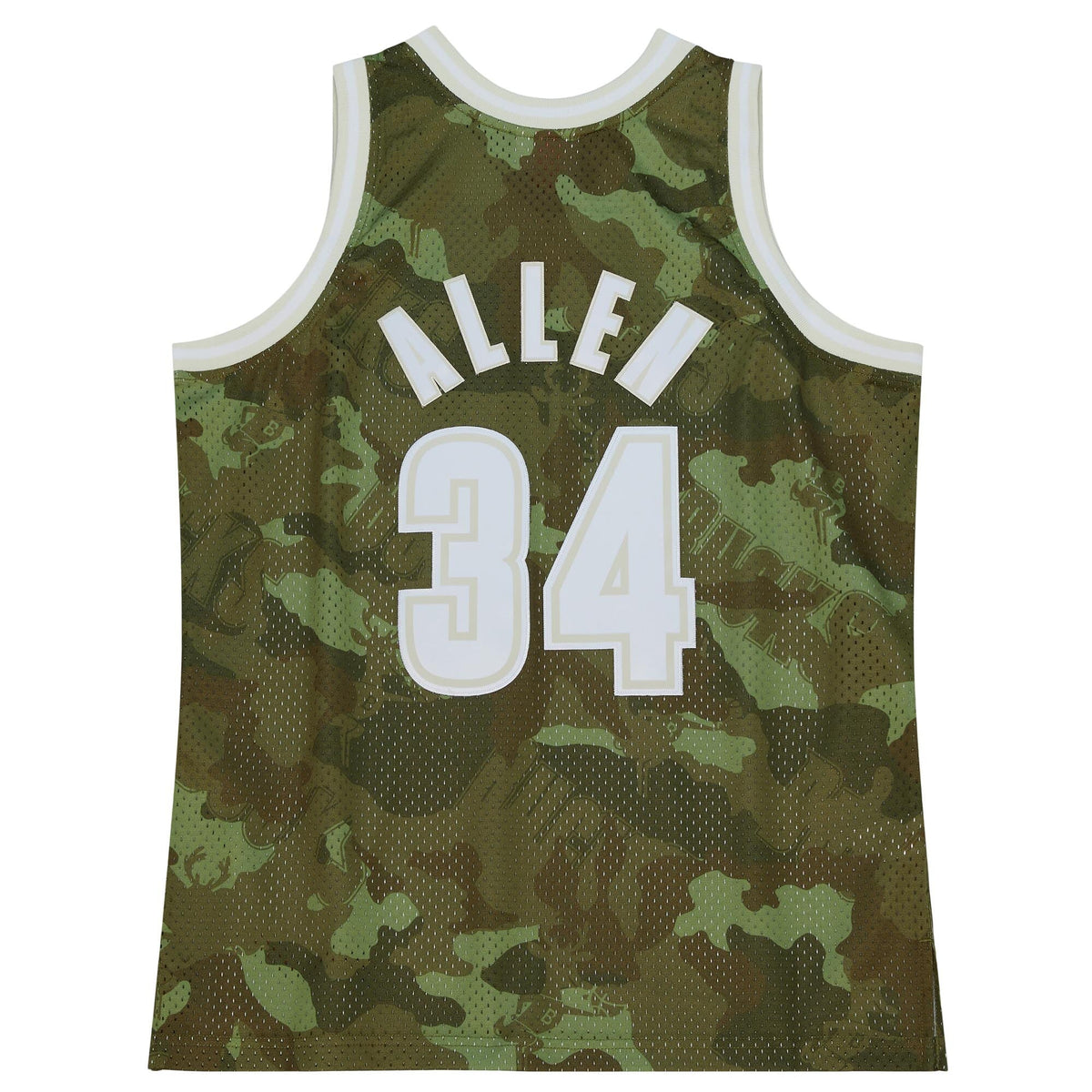 Milwaukee Bucks NBA Ray Allen 2000 Ghost Green Camo Swingman Jersey