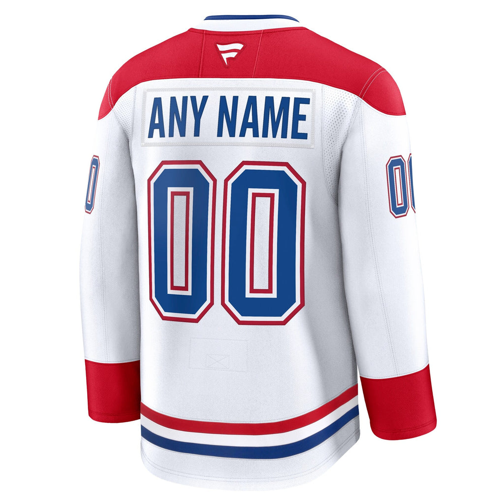 Montreal Canadiens White Away Premium Custom Jersey