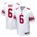 New York Giants Jaxson Dart White Game Football Jersey