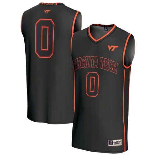 #0 Virginia Tech Hokies Lightweight Collegiate Basketball Fashion Jersey - Black
