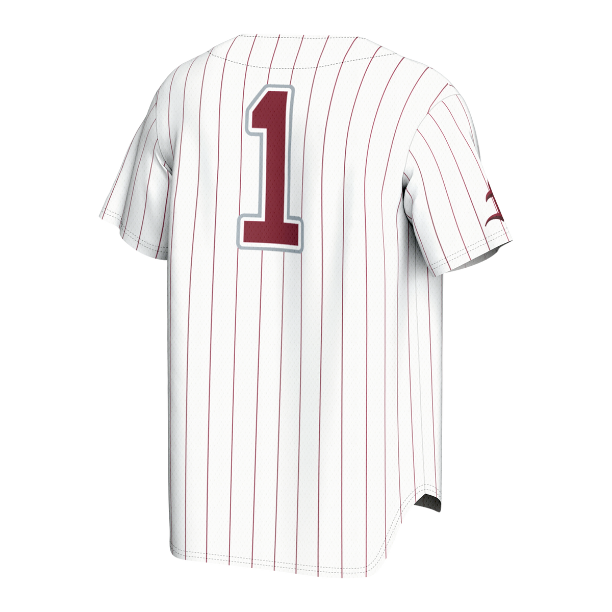 White Fordham Rams Lightweight Collegiate Baseball Fashion Jersey