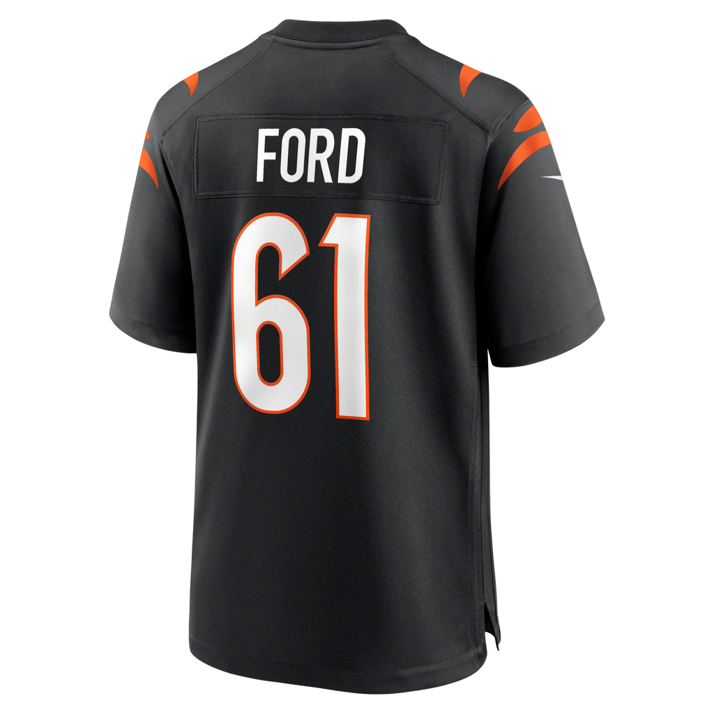 Cincinnati Bengals Cody Ford Black Game Football Jersey